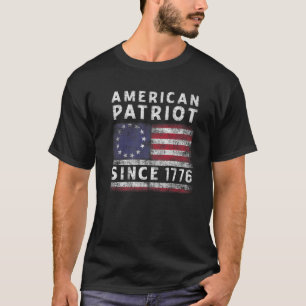 4. Juli American Patriot seit 1776 alt amerikanisc T-Shirt
