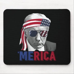 4. Juli Amerika Trump amerikanische Flagge USA Mousepad