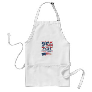 4. Juli Amerika US-Flagge Patriotisch 250. Jubiläu Schürze