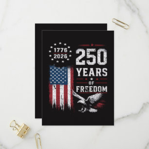 4. Juli Amerika US-Flagge Patriotisch Einladungspostkarte
