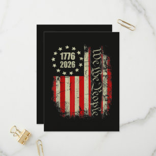 4. Juli Amerika US-Flagge Patriotisch Einladungspostkarte