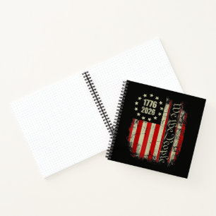4. Juli Amerika US-Flagge Patriotisch  Notizbuch