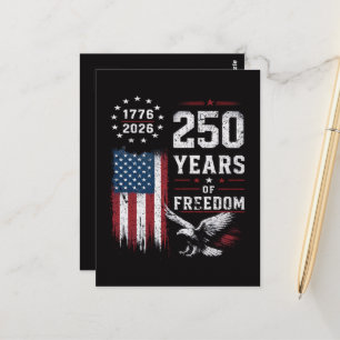 4. Juli Amerika US-Flagge Patriotisch Postkarte