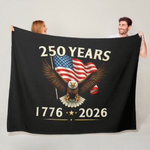 4. Juli Amerika US Patriotischer Adler Fleecedecke
