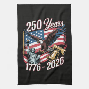 4. Juli Amerika US Patriotischer Adler Geschirrtuch