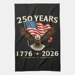 4. Juli Amerika US Patriotischer Adler Geschirrtuch