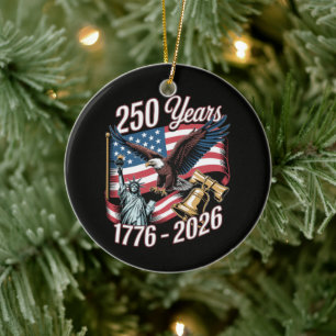 4. Juli Amerika US Patriotischer Adler Keramik Ornament