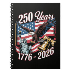 4. Juli Amerika US Patriotischer Adler Notizblock