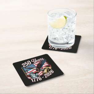 4. Juli Amerika US Patriotischer Adler Rechteckiger Pappuntersetzer