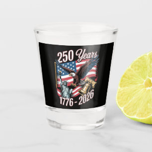 4. Juli Amerika US Patriotischer Adler Schnapsglas