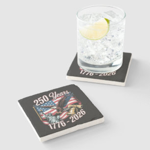 4. Juli Amerika US Patriotischer Adler Steinuntersetzer