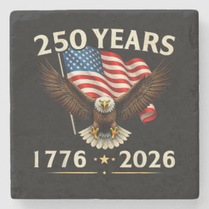 4. Juli Amerika US Patriotischer Adler Steinuntersetzer