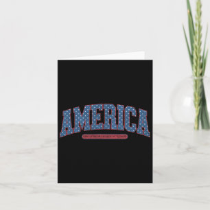 4. Juli Amerika Vintag Retro Patriotische Männer W Karte