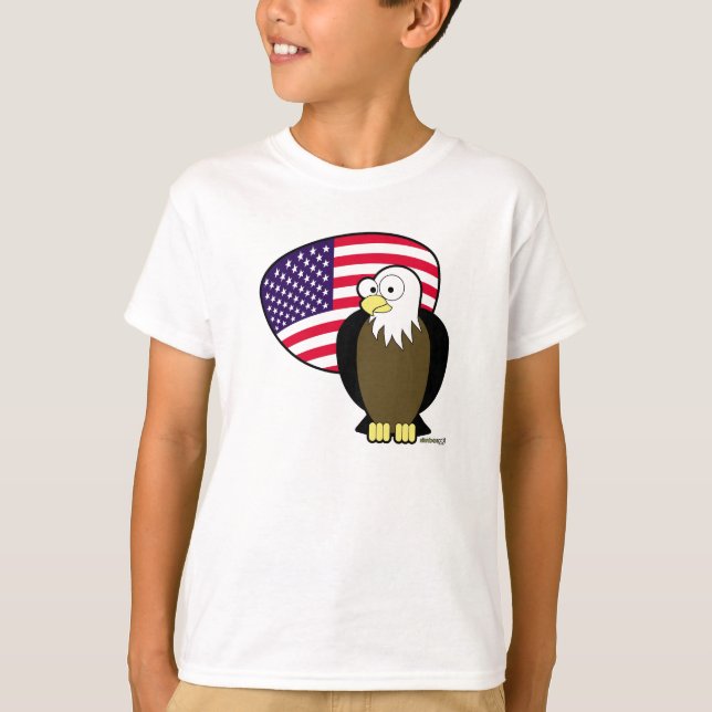 4. Juli Amerikaner Eagle T-Shirt (Vorderseite)