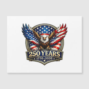 4. Juli Amerikanische Flagge Adler Vintage 250 Jah Magnetkarte