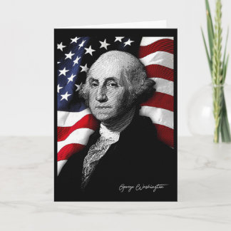 4. Juli Amerikanische Flagge George Washington Aug Karte