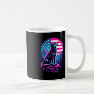 4. Juli Amerikanische Flagge Howling Wolf unter US Kaffeetasse