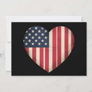 4. Juli Amerikanische Flagge Patriotisch USA Stern Einladung