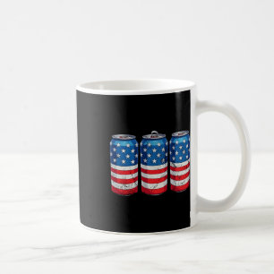 4. Juli Amerikanische Flagge Soda Cans Patriotic U Kaffeetasse