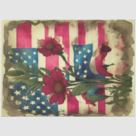 4. Juli Amerikanische Unabhängigkeitsflagge Red Da Seidenpapier