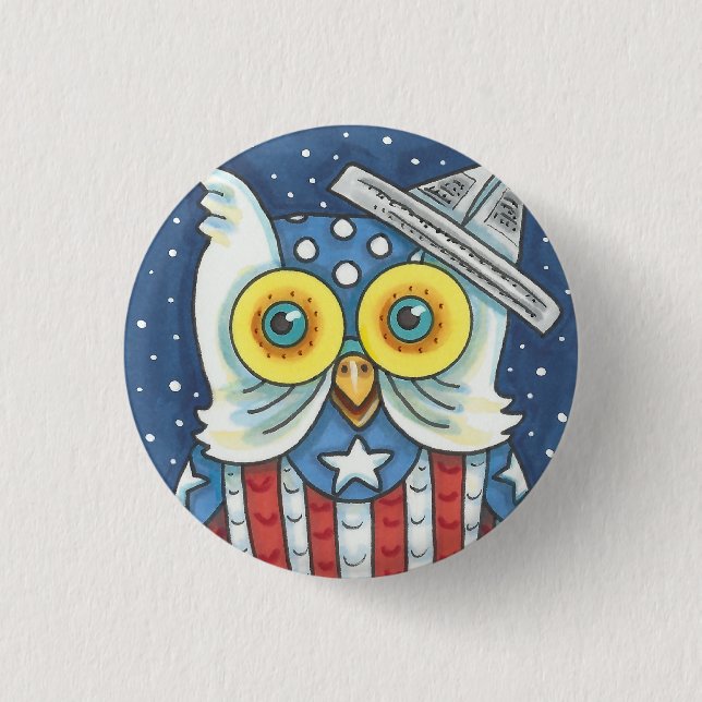 4. JULI - AMERIKANISCHES EIGENTUM, BIRD BUTTON Rou (Vorderseite)