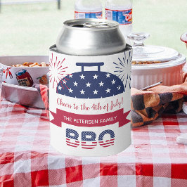 4. Juli Amerikas patriotisches Zollwesen Party Dosenkühler