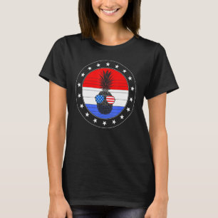 4. Juli Ananas Niedlich Beach Aloha unabhängig T-Shirt