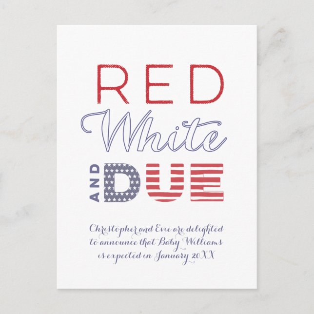 4. Juli Ankündigungspostkarte (Vorderseite)