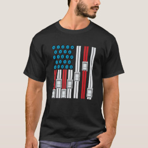 4. Juli Aufzugmechaniker Ingenieur USA Aufzug T-Shirt