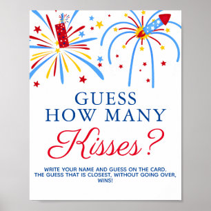 4. Juli Baby Showspiel Wie viele Kisses Poster