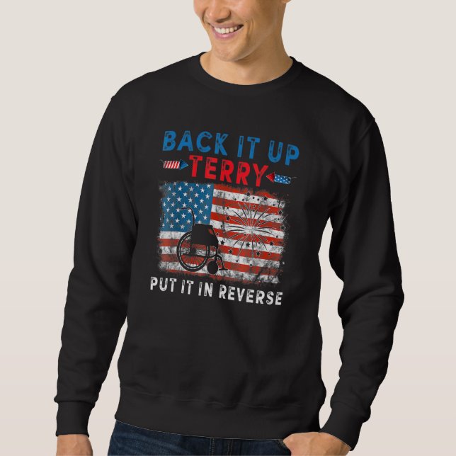 4. Juli Backup stellen Sie es in umgekehrter Feuer Sweatshirt (Vorderseite)