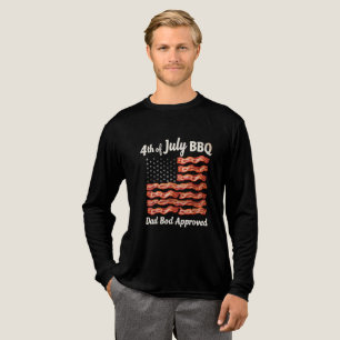 4. Juli Bacon Flag GRILLEN Vater USA Tri-Blend Shirt