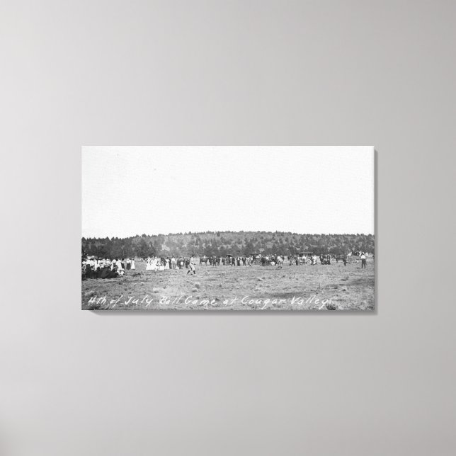 4. Juli Baseball Game Leinwanddruck (Vorderseite)