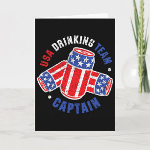 4. Juli Bierdose Flagge Usa Trinkteam Tees  Karte