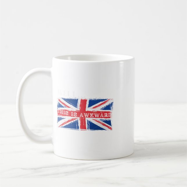 4. Juli britischer lustiger britischer Außenseiter Kaffeetasse (Links)
