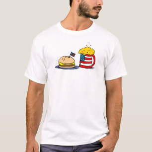 4. Juli Burger & Beer T-Shirt