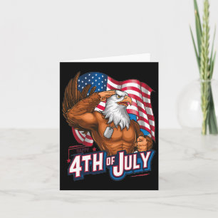 4. Juli Byld Eagle American Flag Ind Karte