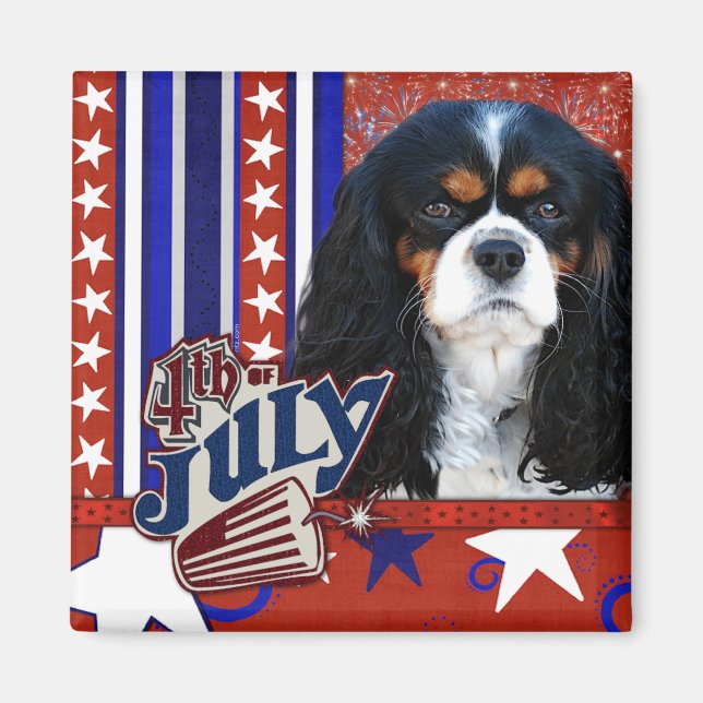 4. Juli - Cavalier - Tri-color Magnet (Vorne)