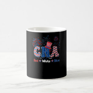 4. Juli CNA Krankenschwester Rot Weiß Blau USA-Fla Kaffeetasse
