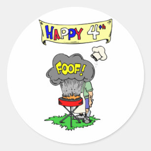 4. Juli Cookie Runder Aufkleber