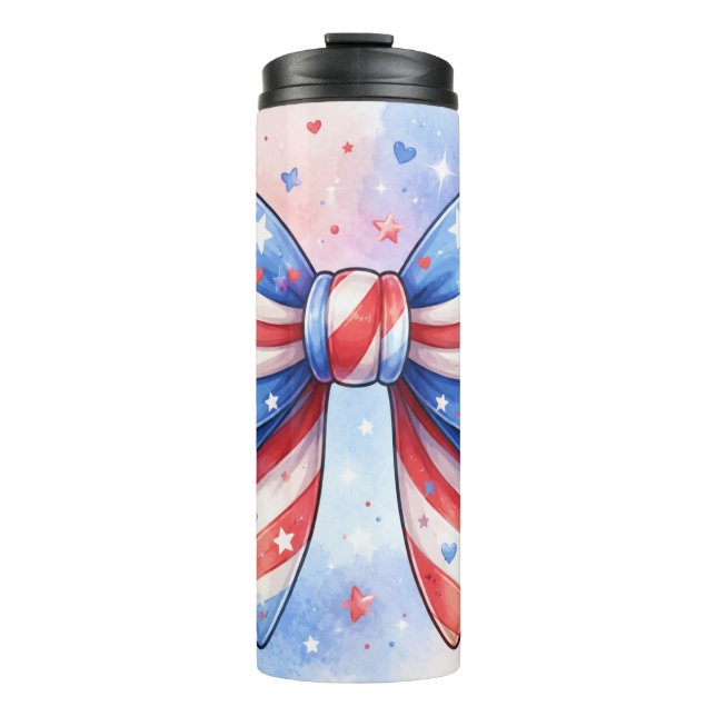 4. Juli Coquette USA Thermosbecher (Vorderseite)