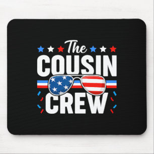 4. Juli Cousin Crew Patriotic American Family Mousepad