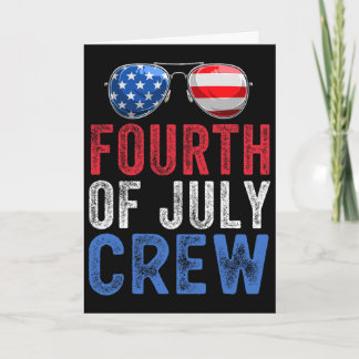 4. Juli-Crew Matching Familie Lustig Vierter Juli Karte