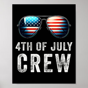 4. Juli Crew Matching Family Outfits Men Women Poster