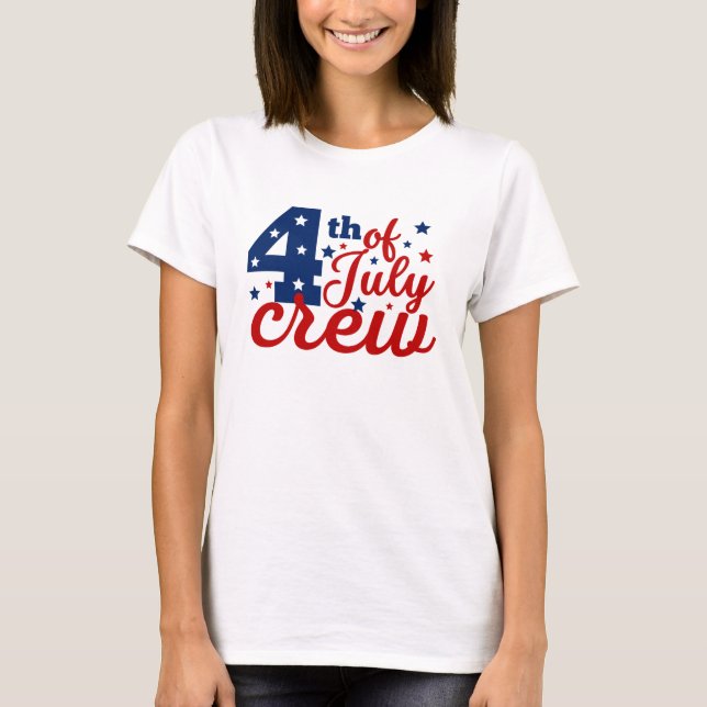 4. Juli Crew T - Shirt (Vorderseite)