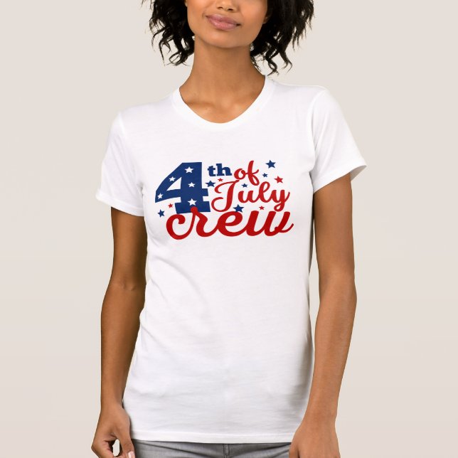 4. Juli Crew T - Shirt (Vorderseite)