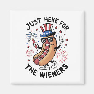 4. Juli Dackeln USA US-Flagge Patriotic Magnet