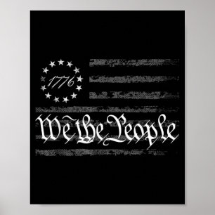 4. Juli Die Leute Amerikanisch 1776 Alt Poster