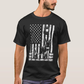 4. Juli Donkey Bauer American Flag Patriotic T-Shirt