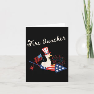 4. Juli Duck Firequacker Patriotic Vierte von J Karte